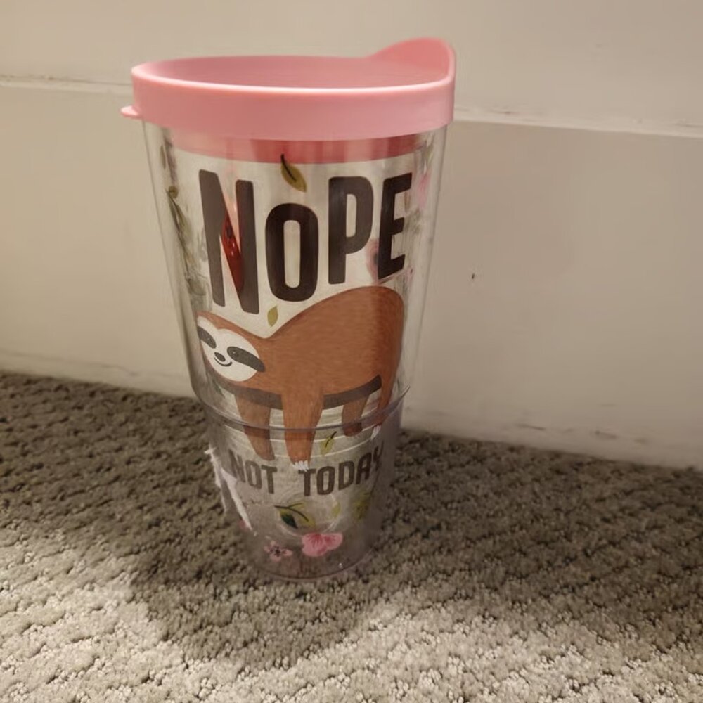NEW Tervis Tumbler Sloth Nope Not Today 24 Oz  Nwot*